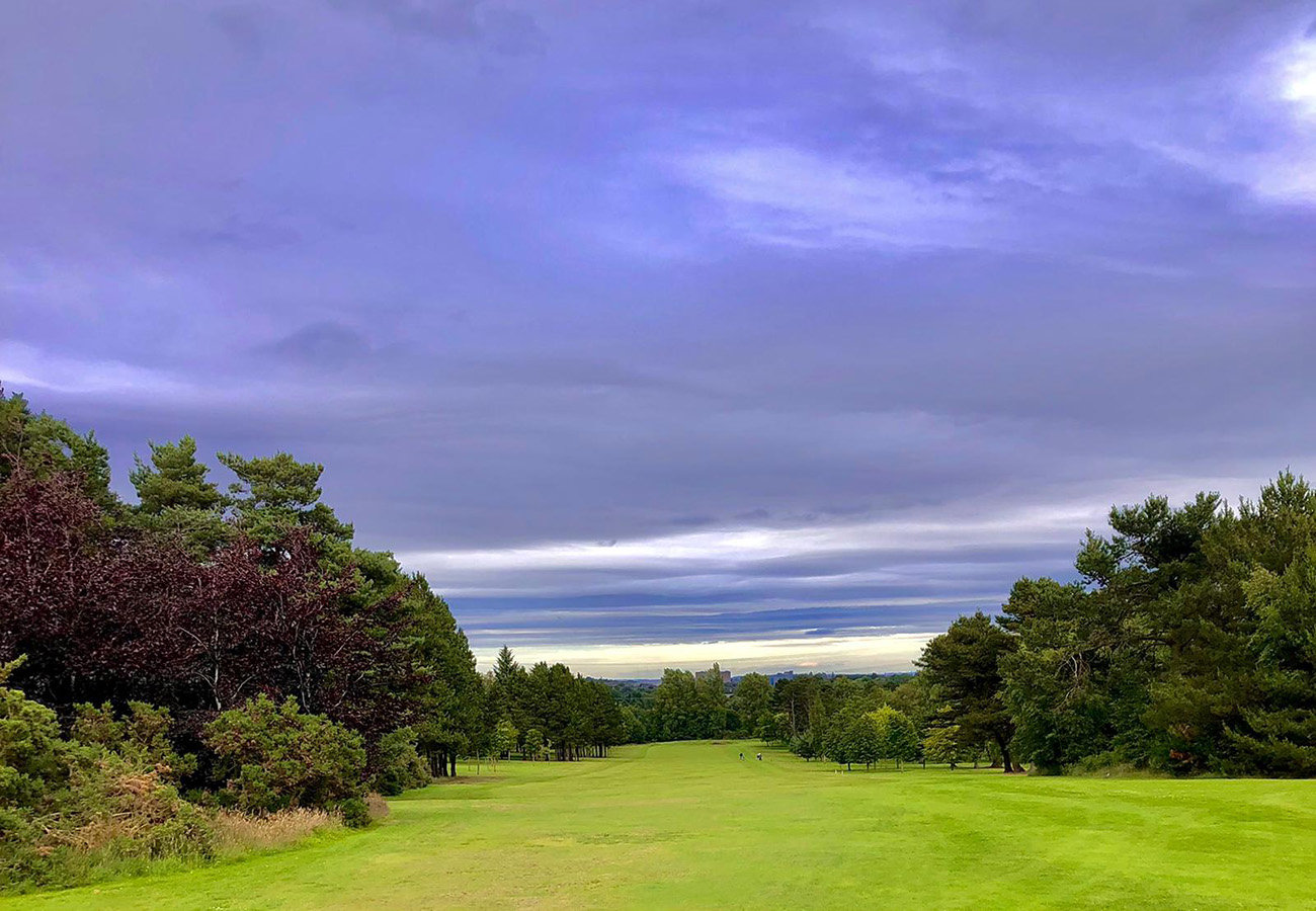 A long fairway view at Ralston Golf Club